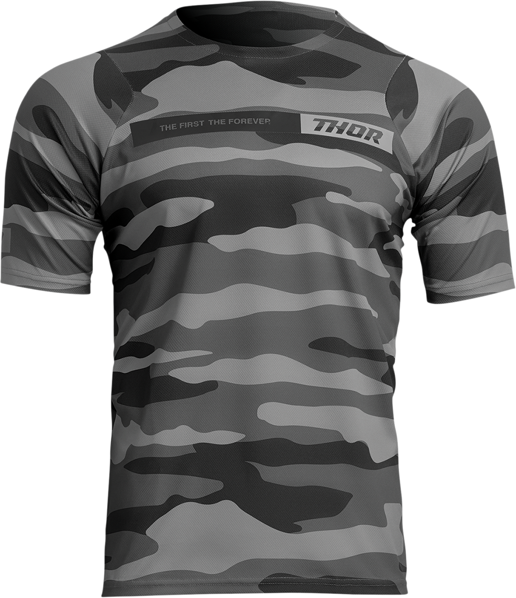 THOR Assist Short-Sleeve Jersey - Camo Dark Gray - 2XL 5020-0030