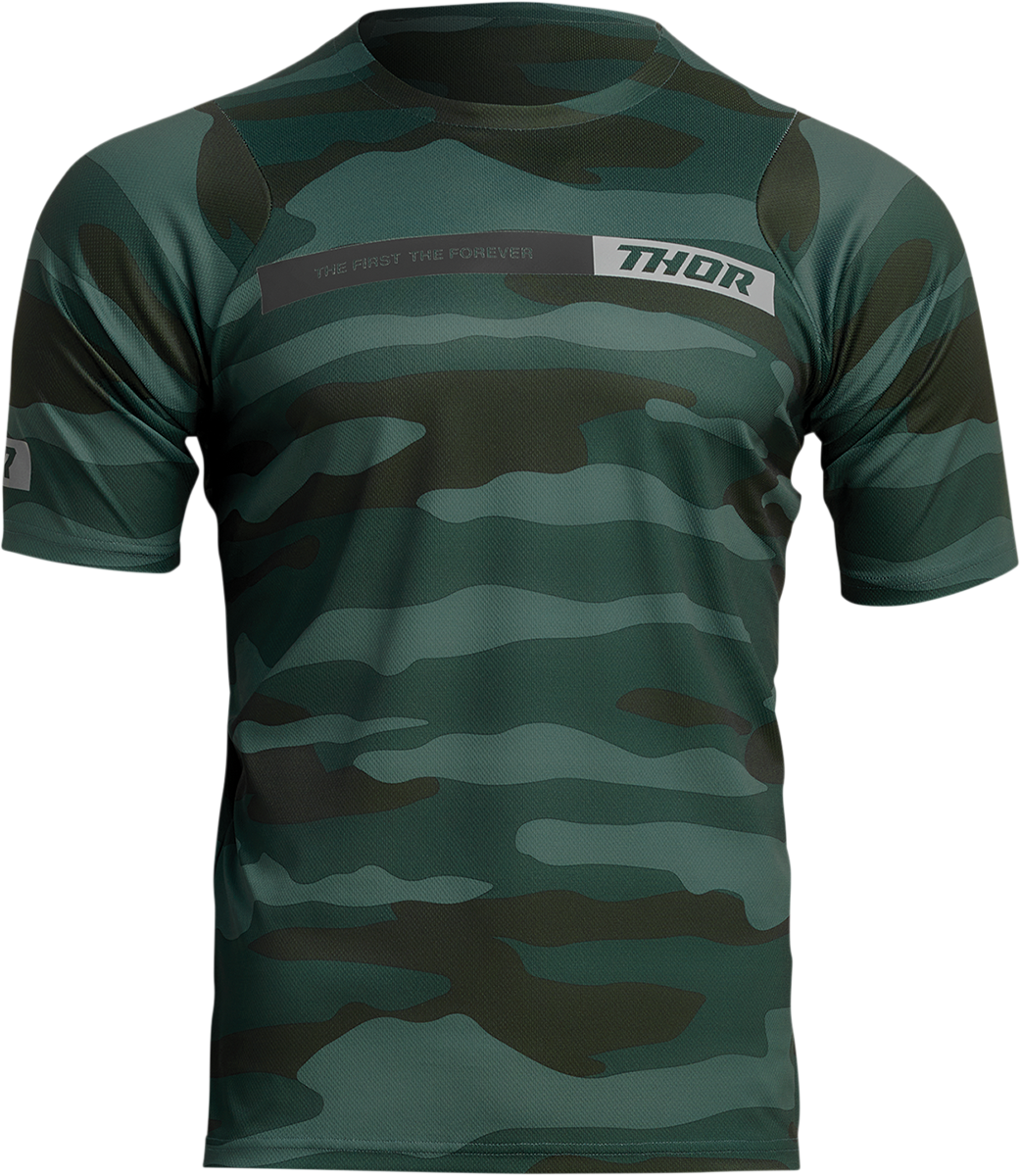 THOR Assist Short-Sleeve Jersey - Camo Green - Medium 5020-0021