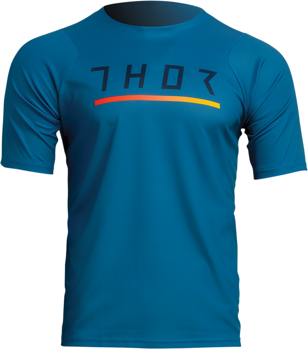 THOR Assist Caliber Short-Sleeve Jersey - Teal - Medium 5020-0015