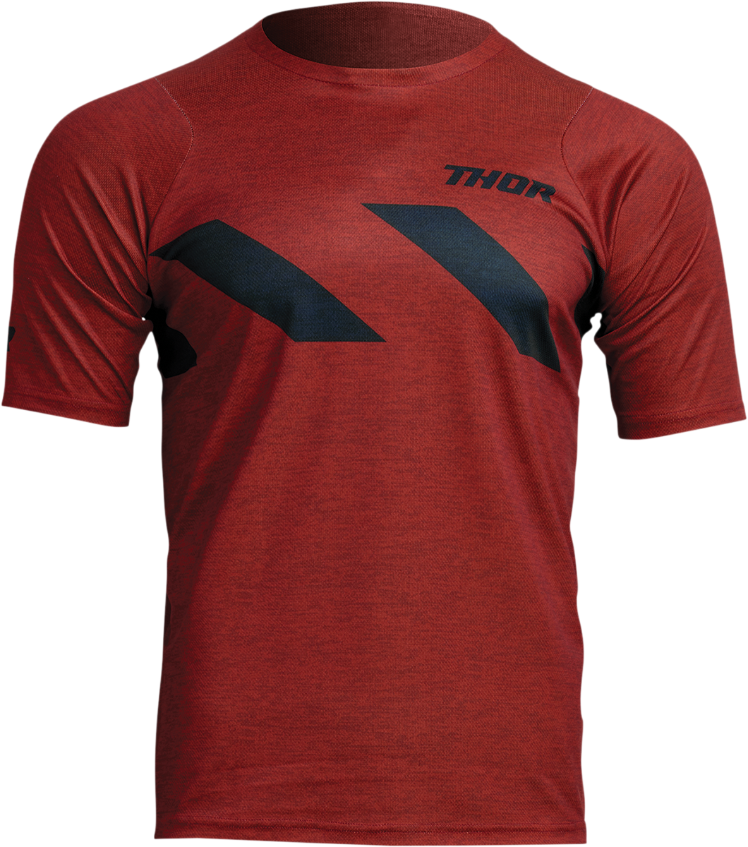 THOR Assist Hazard Short-Sleeve Jersey - Brick/Heather - Large 5020-0004