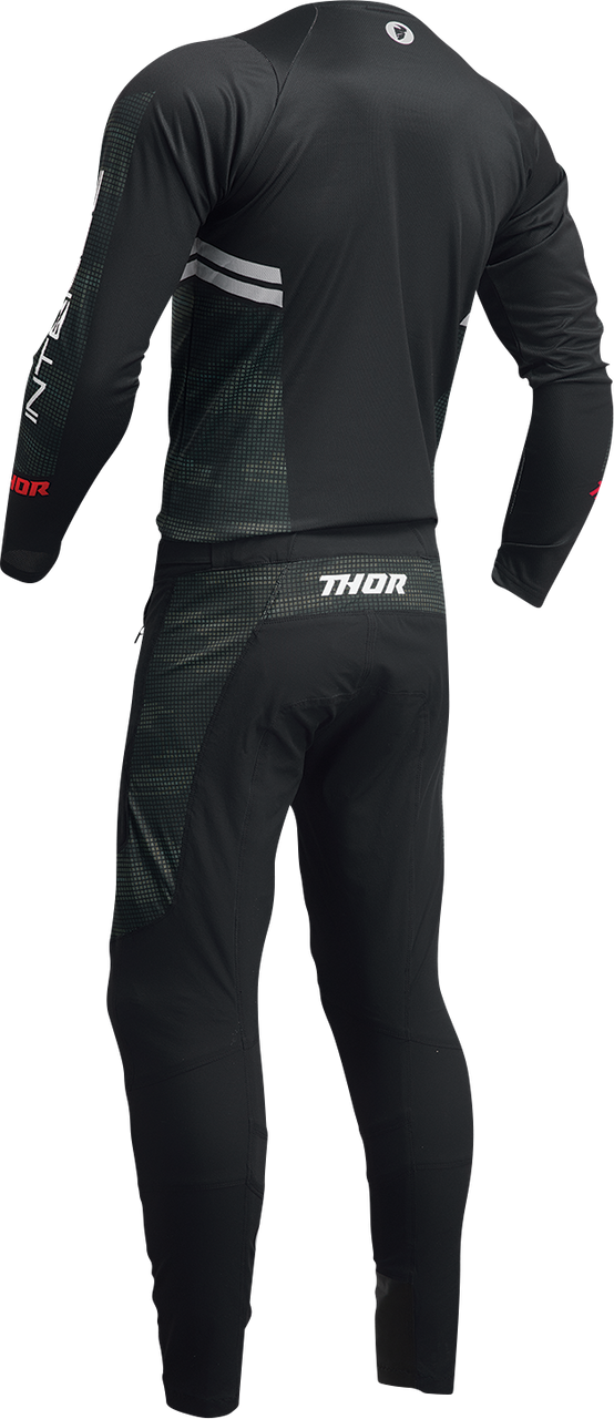 THOR Intense Assist Berm Long-Sleeve Jersey - Black/Camo - Large 5020-0225