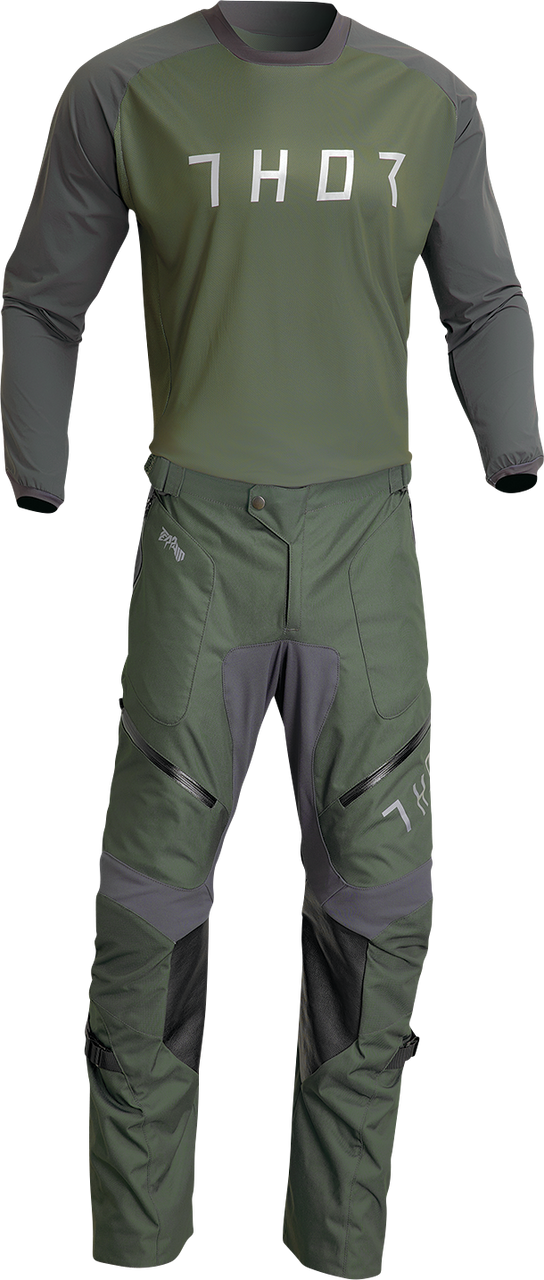 THOR Terrain Jersey - Army/Charcoal - Large 2910-7168