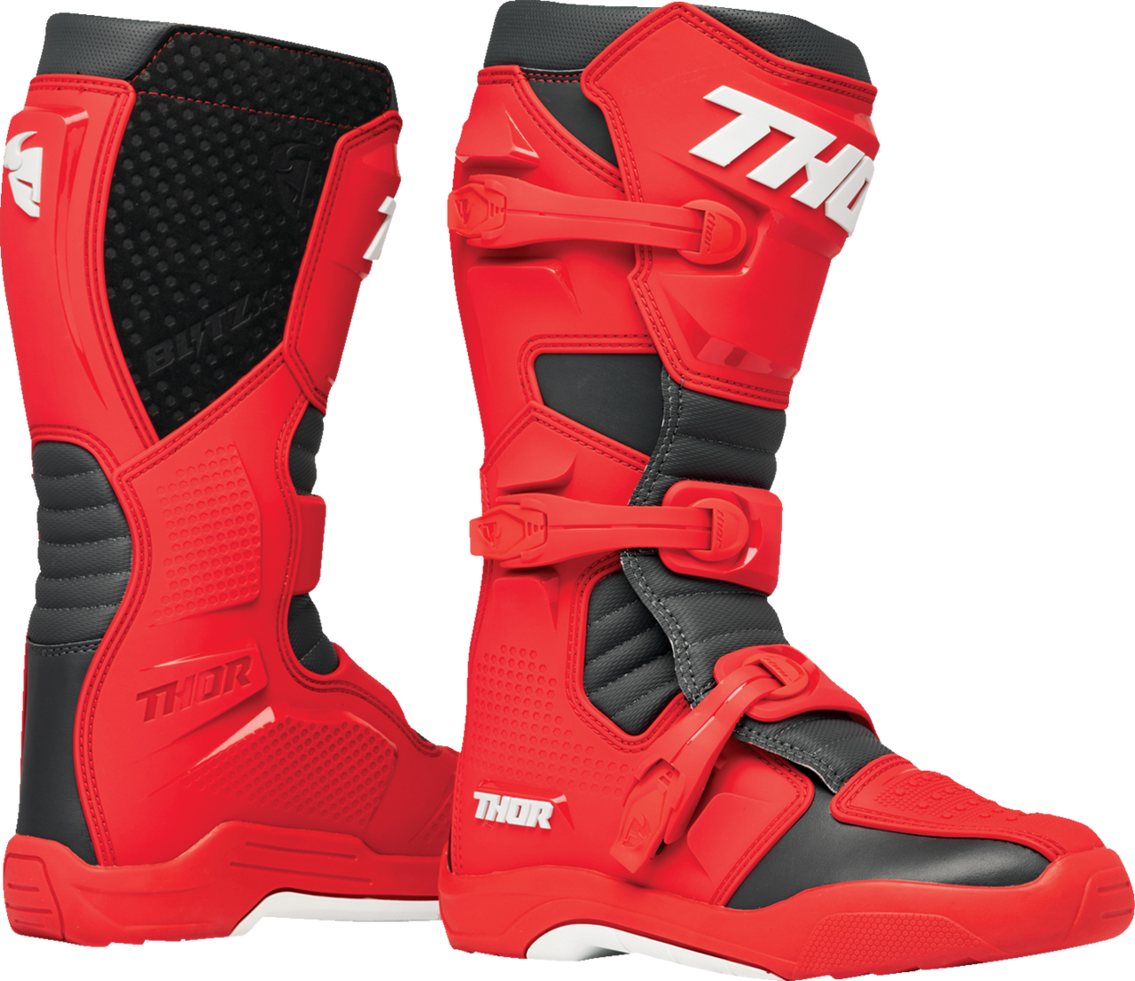 THOR Blitz XR Boots - Red/Charcoal - US 12 3410-3114