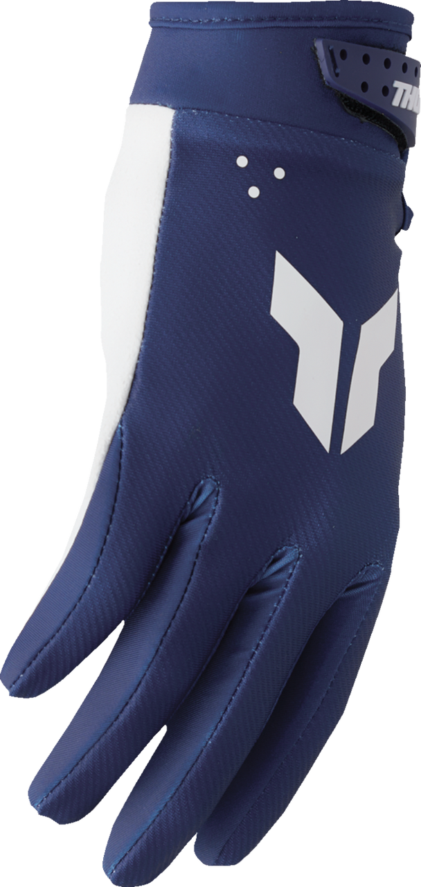 THOR Youth Launchmode Split Gloves - Navy - Small 3332-1950