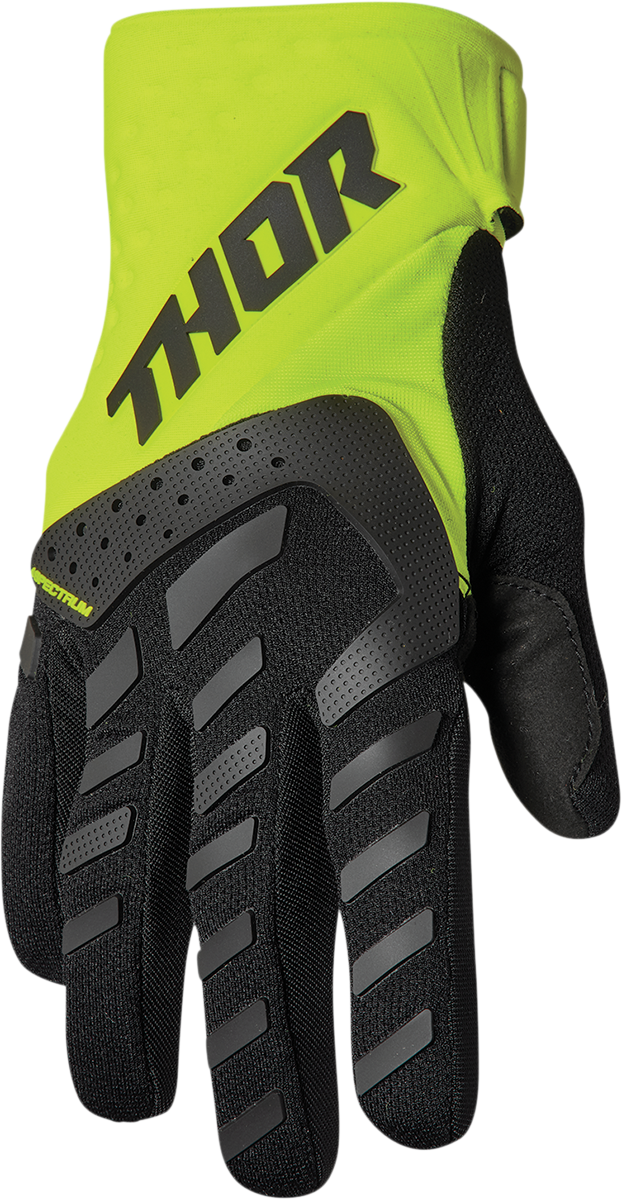 THOR Youth Spectrum Gloves - Black/Acid - 2XS 3332-1617