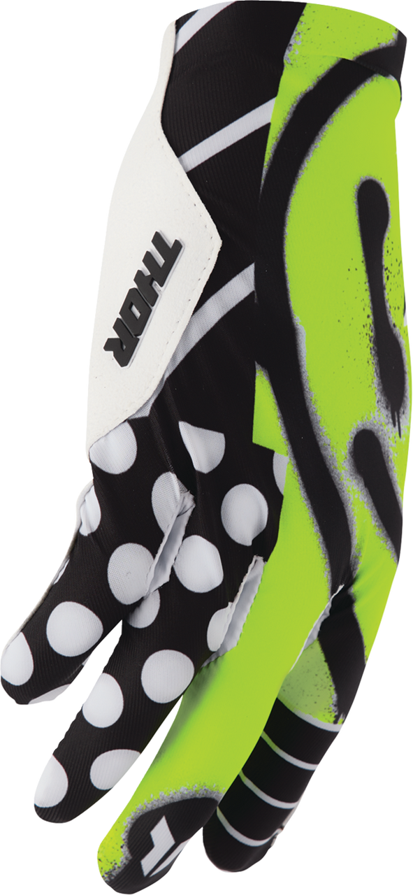 THOR Sportmode Anarchy Gloves - Black/White - Large 3330-8552