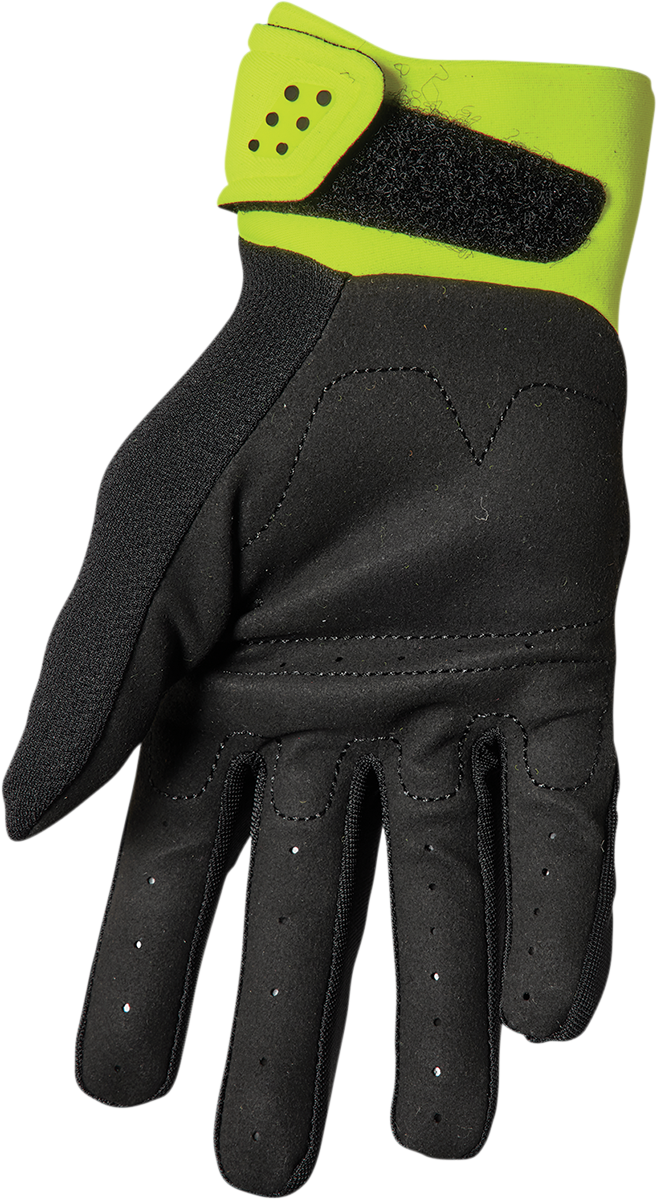 THOR Youth Spectrum Gloves - Black/Acid - Large 3332-1621