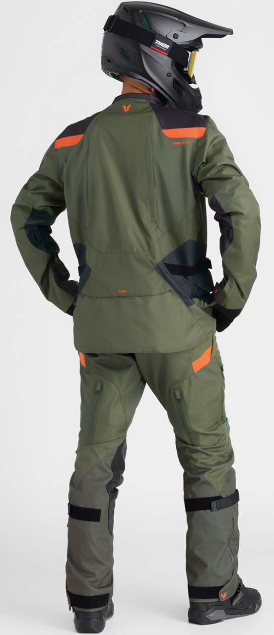 THOR Range Gloves - Army/Orange - Medium 3330-8265