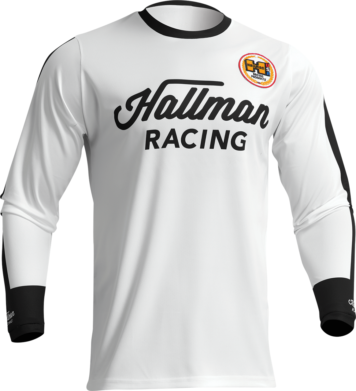 THOR Hallman Differ Roosted Jersey - White/Black - Small 2910-7115