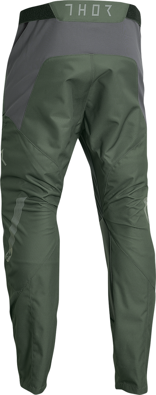 THOR Terrain In-the-Boot Pants - Army Green/Charcoal - US 34 2901-10432