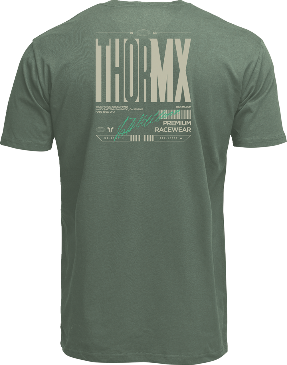 THOR Signature T-Shirt - Olive - 2XL 3030-25136