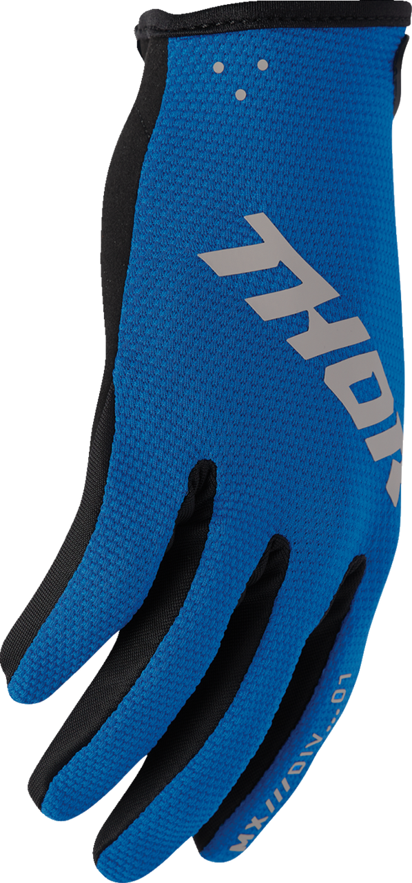 THOR Youth Ridemode Static Gloves - Blue - 2XS 3332-1991