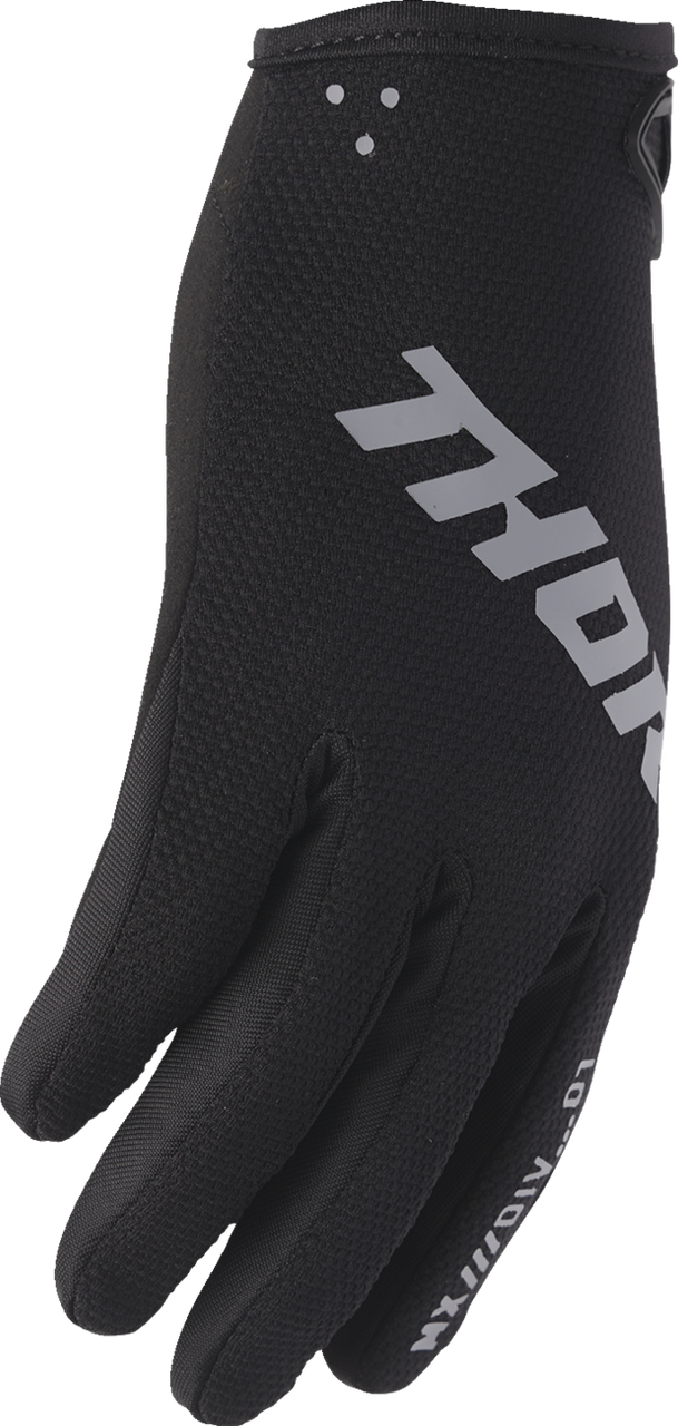 THOR Youth Ridemode Static Gloves - Black - 2XS 3332-1989