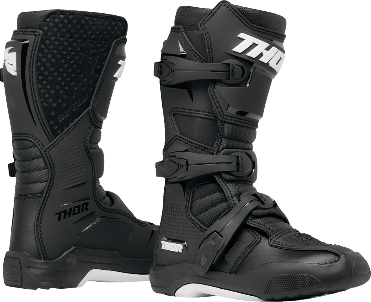 THOR Youth Blitz XR Boots - Black/White - US 7 3411-0730