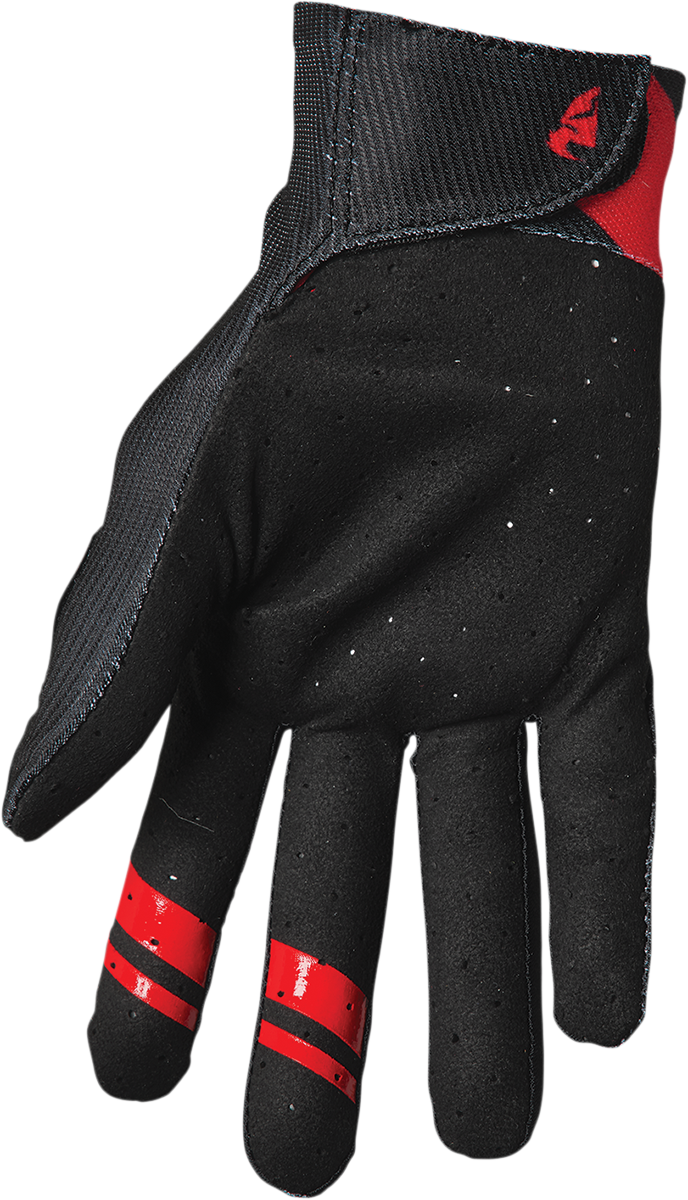 THOR Intense Assist Dart Gloves - Black/Red - Small 3360-0051