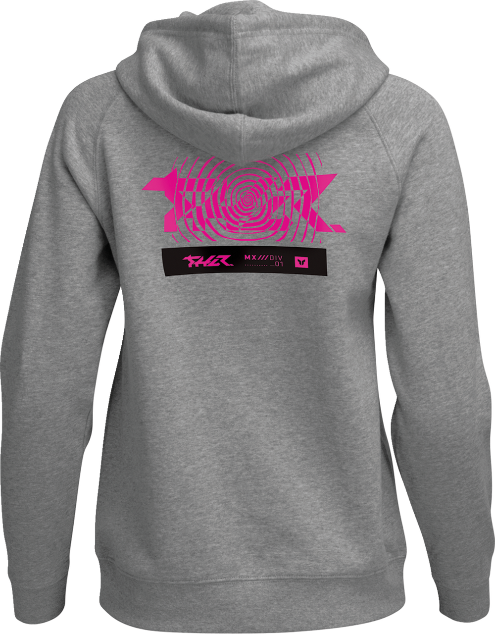 THOR Women's Mind Control Pullover Hoodie - Heather Gray - Medium 3051-1258