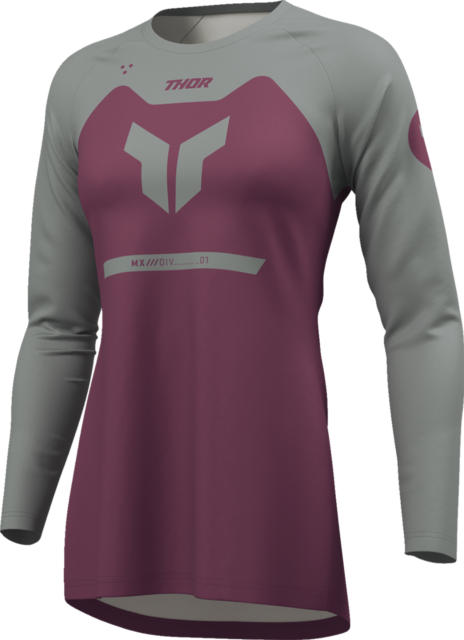 THOR Women's Ridemode Menace Jersey - Purple/Gray - XS 2911-0377