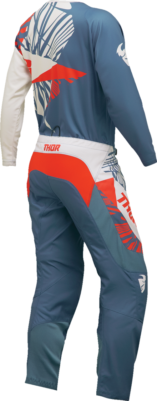 THOR Women's Sector Split Jersey - Blue Steel/Vintage White - 2XL 2911-0299