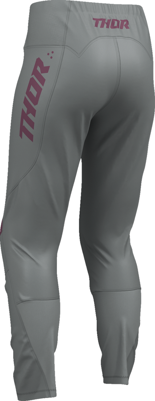 THOR Women's Ridemode Menace Pants - Purple/Gray - US 9/10 2902-0485