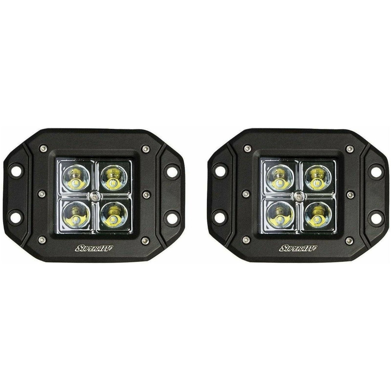 3" LED Recessed Cube Lights | SuperATV