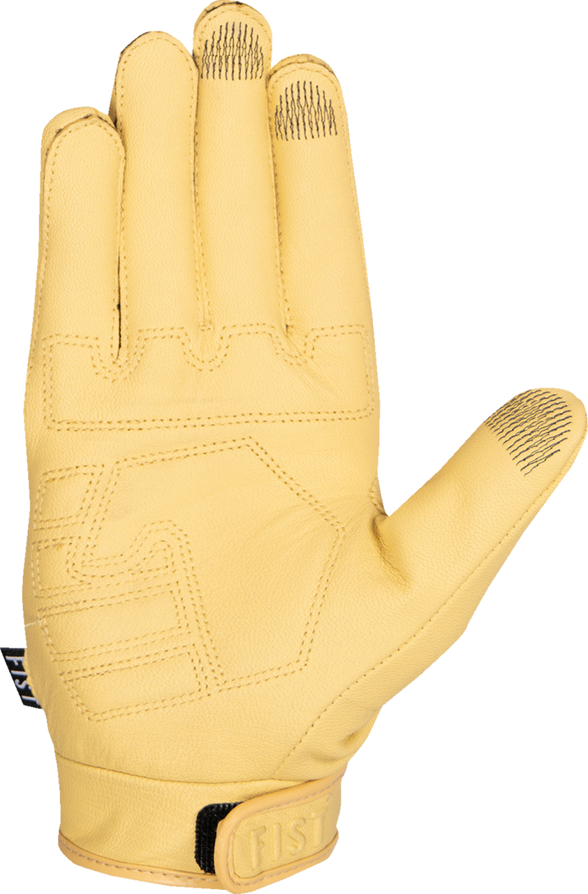 FIST HANDWEAR Road Warrior Leather Gloves - Yellow - XL F-GRW-01324-XL