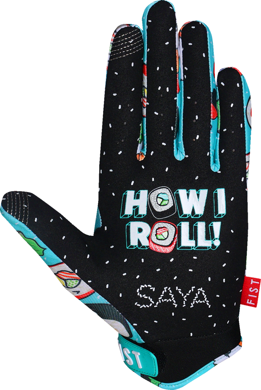 FIST HANDWEAR Youth Strapped Saya Sakakibara Red Label Sushi Power Gloves - Large F-GSY-01123-L