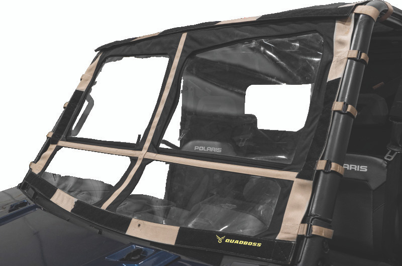QuadBoss 09-22 Kawasaki KAF620M Mule 4010 4x4 Windbreak Folding Windshield