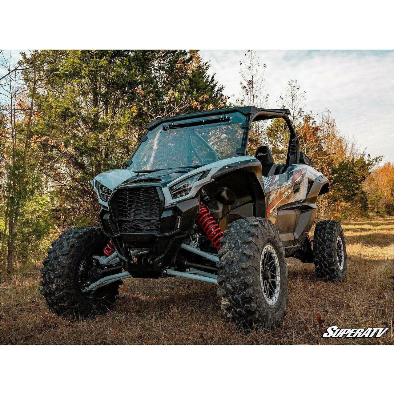 Kawasaki KRX Scratch Resistant Vented Full Windshield | SuperATV