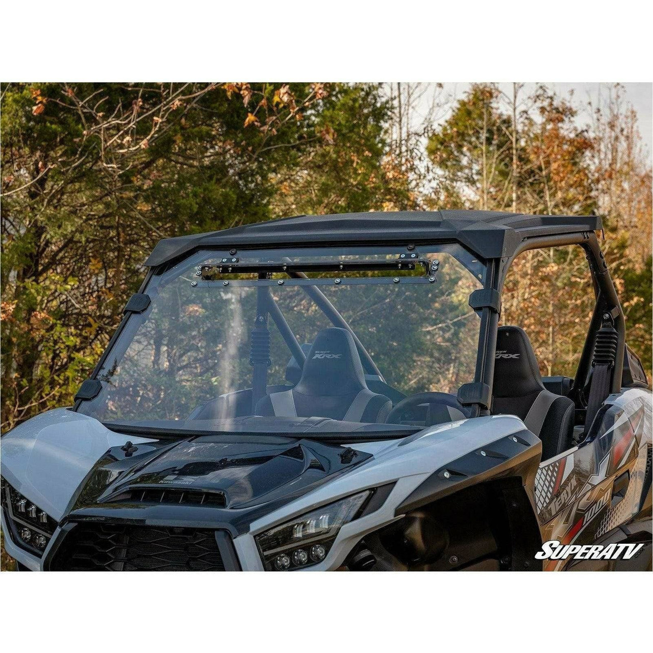 Kawasaki KRX Scratch Resistant Vented Full Windshield | SuperATV