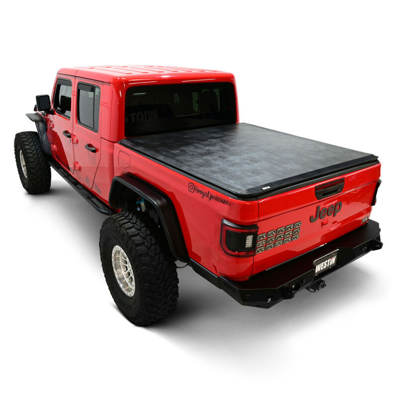 Westin 20-24 Jeep Gladiator JT 5ft. Bed Soft Roll Tonneau Cover - Black