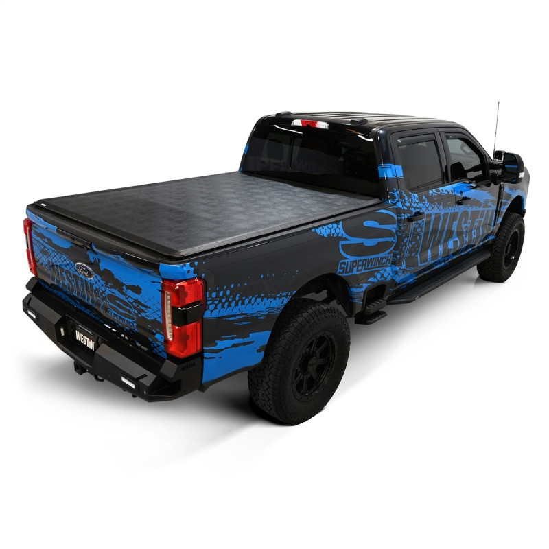 Westin 17-24 Ford F-250/350 Super Duty 6.75ft. Bed Soft Roll Tonneau Cover - Black
