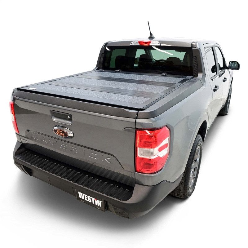 Westin 22-26 Ford Maverick 4WD 4ft. 6in. Bed Hard Tri-Fold Tonneau Cover - Black