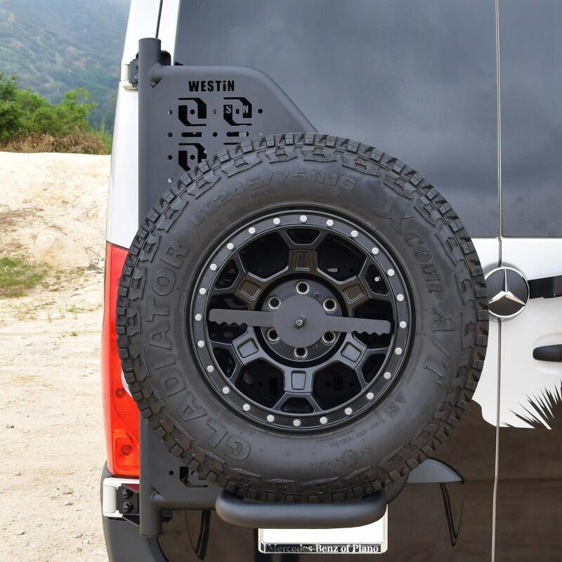 Westin 19-24 Mercedes-Benz Sprinter Accessory Carrier For XTS - Rear Driver Side - Textured Black