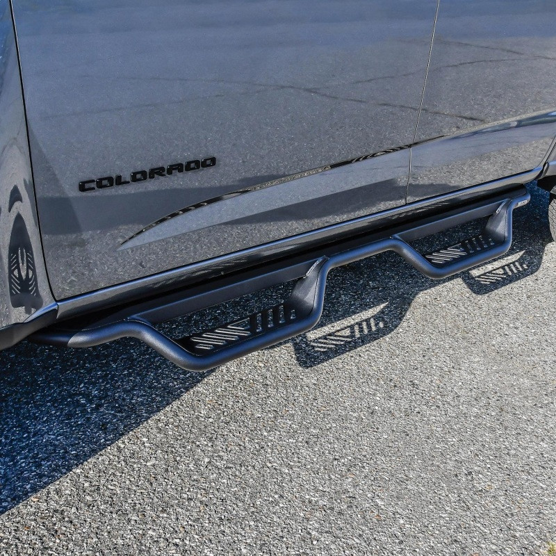 Westin 15-22 Chevrolet Colorado / GMC Canyon Crew Cab Outlaw Nerf Step Bars - Textured Black