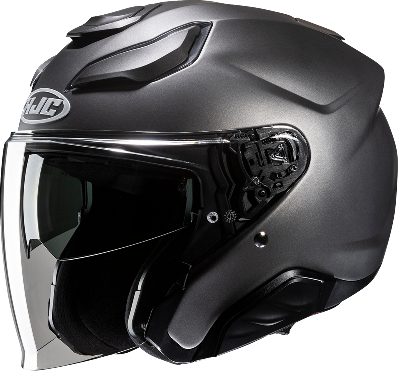 HJC F31 Helmet - Solid - Semi-Flat Titanium - 2XL JA21NUS8SFTV