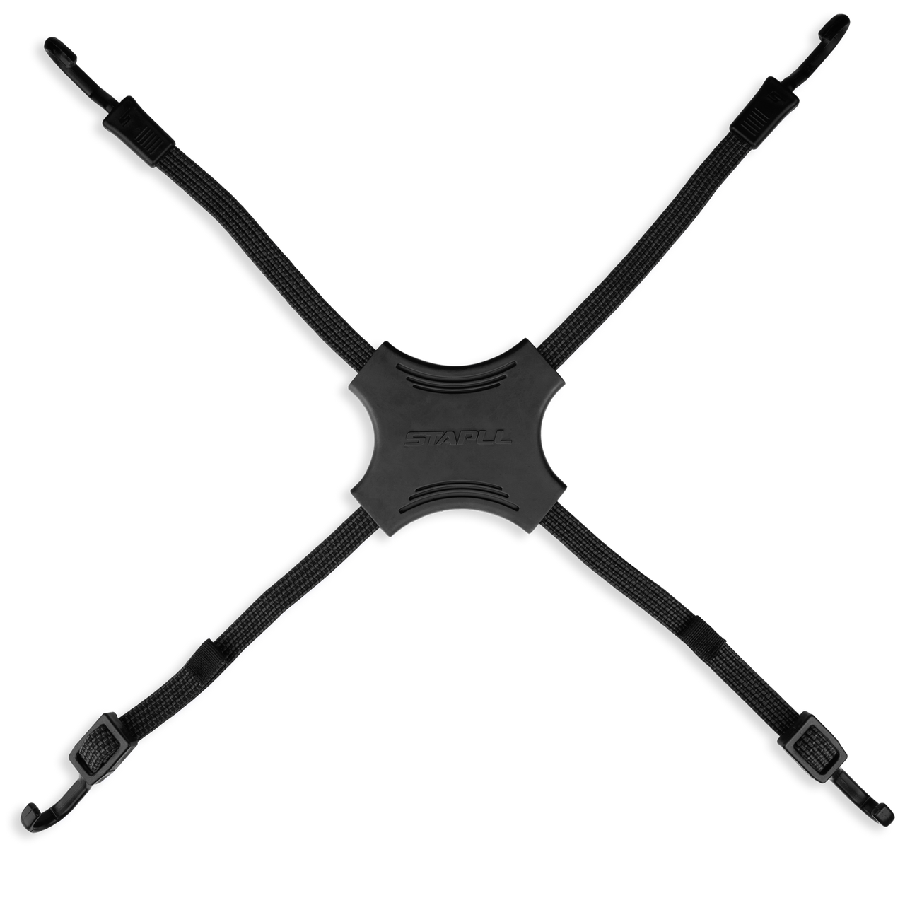 Tack Strap 4 Way Bungee 2/Pk Black