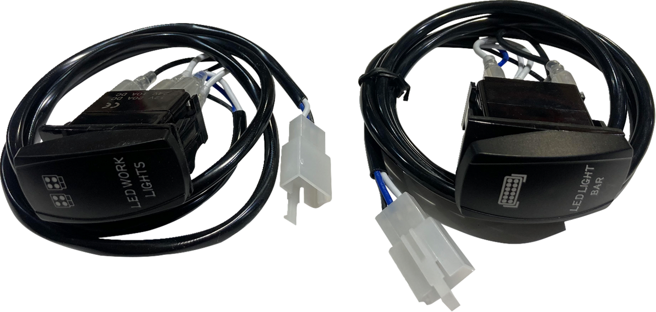 BRITE-LITES Rocker Switch w/ Connector - Cube Light BL-WHSW2