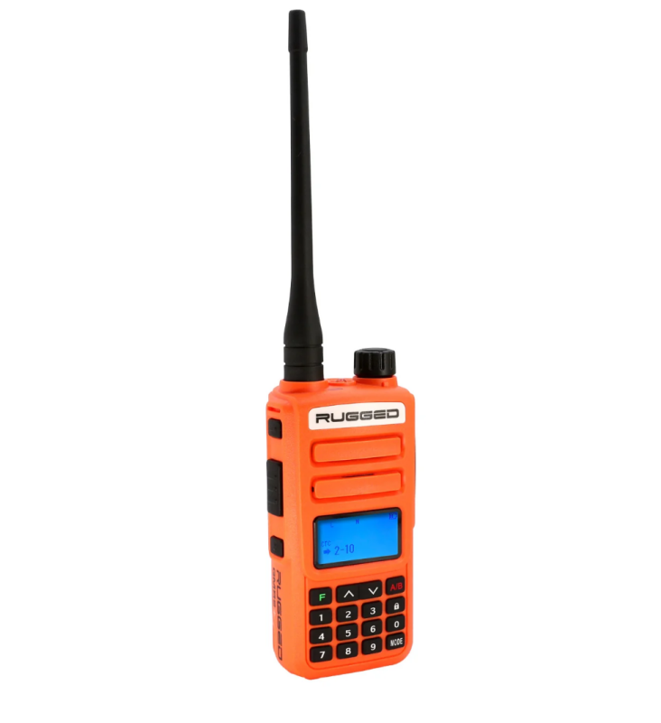 Rugged Radios Rugged GMR2 PLUS - GMRS / FRS Two Way Handheld Radio Safety Orange