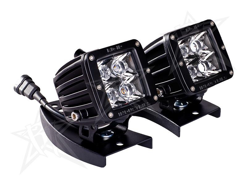 Rigid Industries Mount for most ATVs housing a 6in LED Light