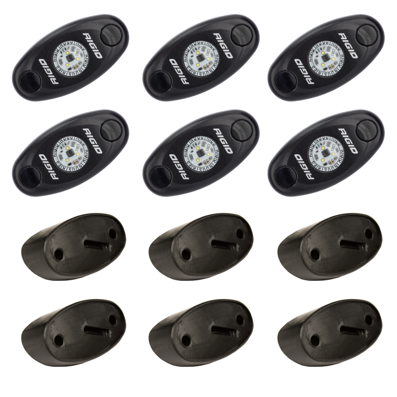 Rigid Industries Rock Light Kit- Cool White (6 lights)