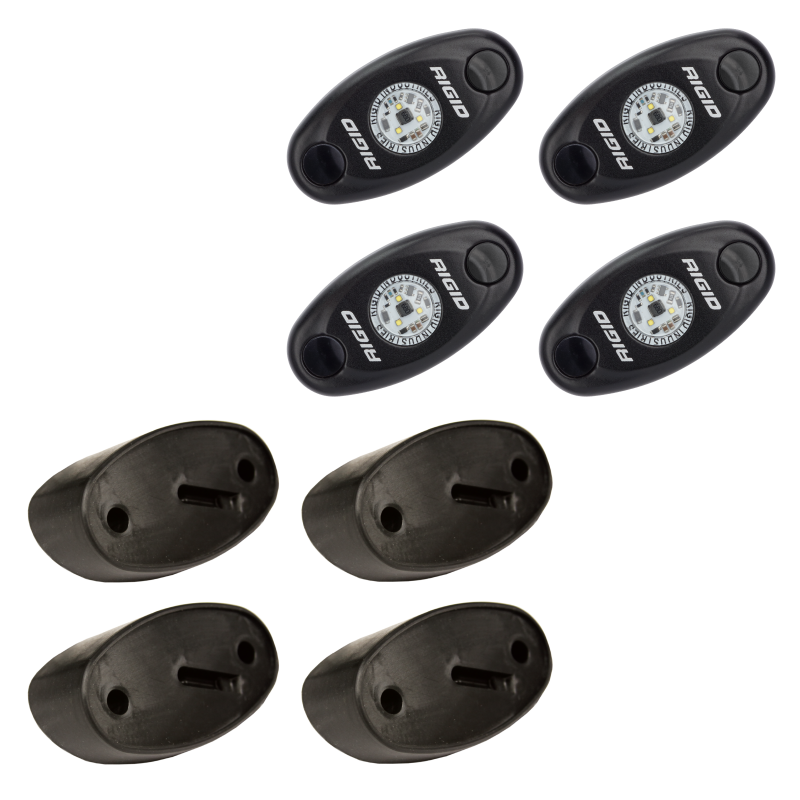 Rigid Industries Rock Light Kit- Red (4 lights)