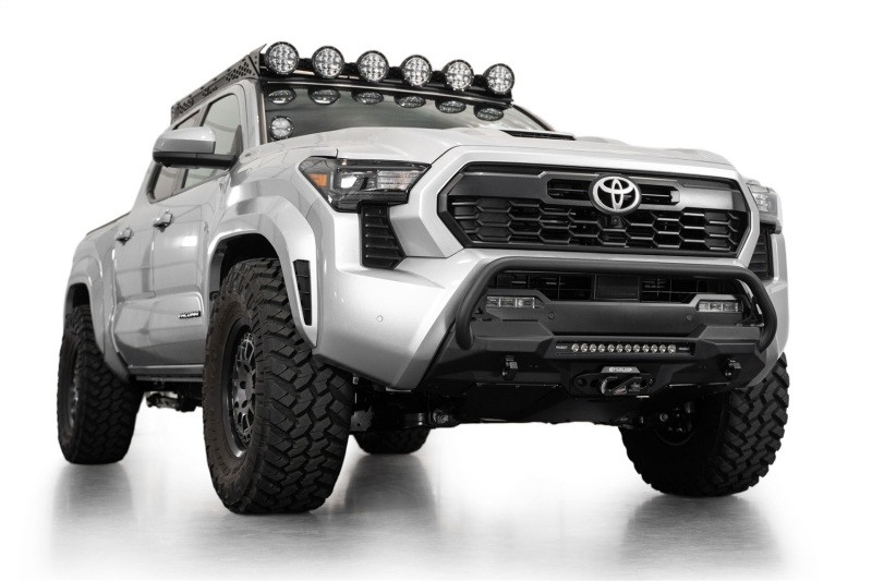 Addictive Desert Designs2024+ Toyota Tacoma Stealth Center Mount Winch Front Bumper w/ Top Hoop