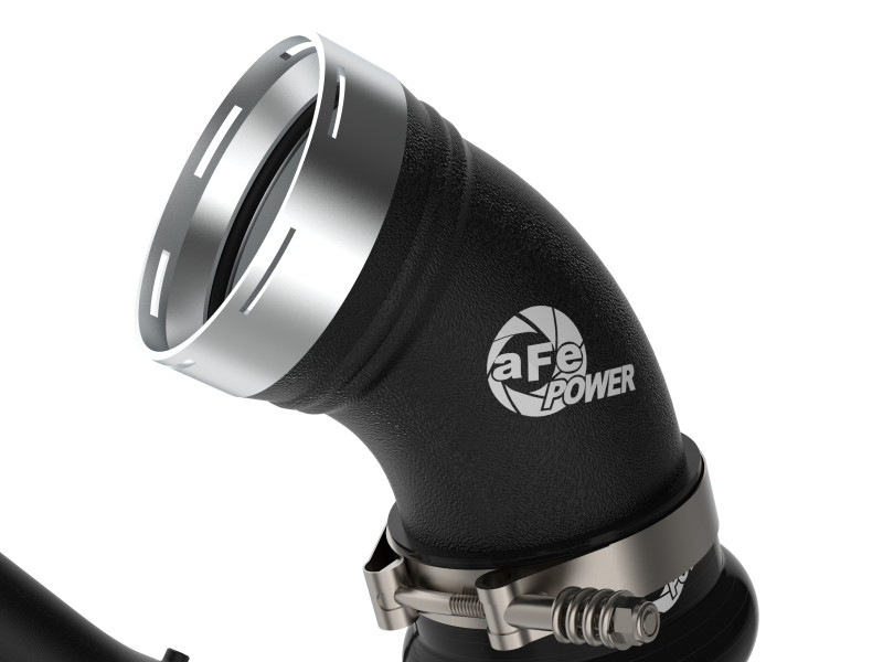 aFe 06-10 GM Diesel Trucks V8 6.6L BladeRunner Aluminum Hot & Cold Charge Pipe Kit - Black