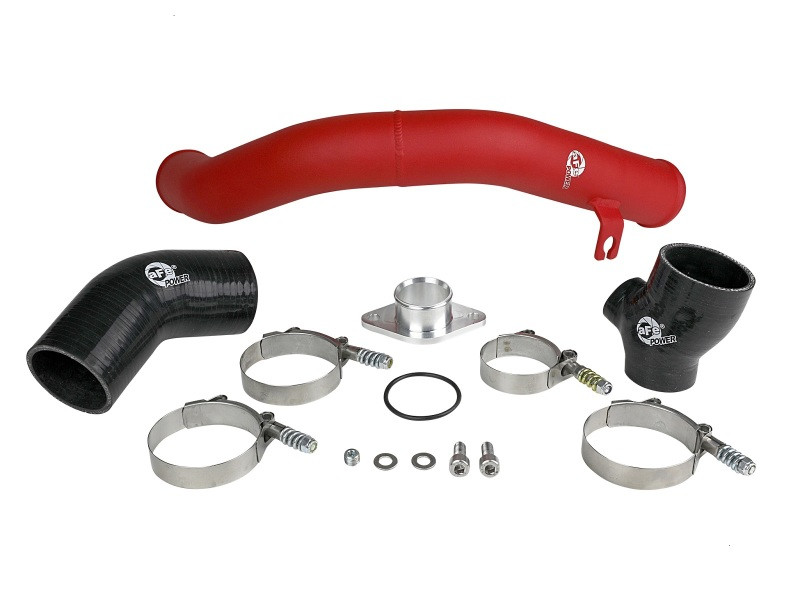 aFe BladeRunner 2.5in Aluminum Hot Side Charge Pipe 15-20 Subaru WRX 2.0T - Red
