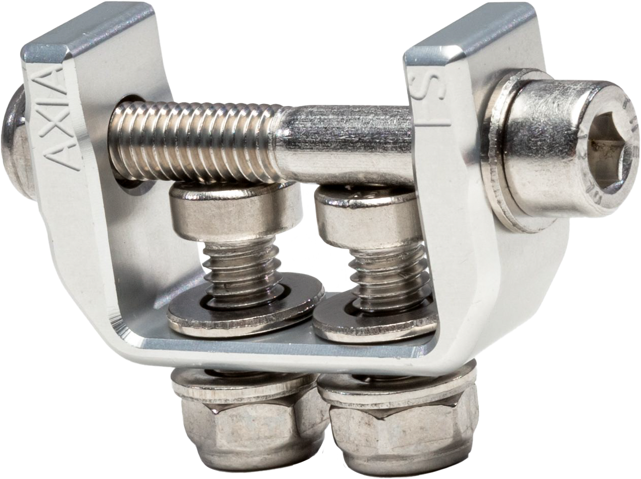 AXIA MODCLFS-C Flat Surface Mounting Clamp in Chrome for ATV/UTV Roll Cages