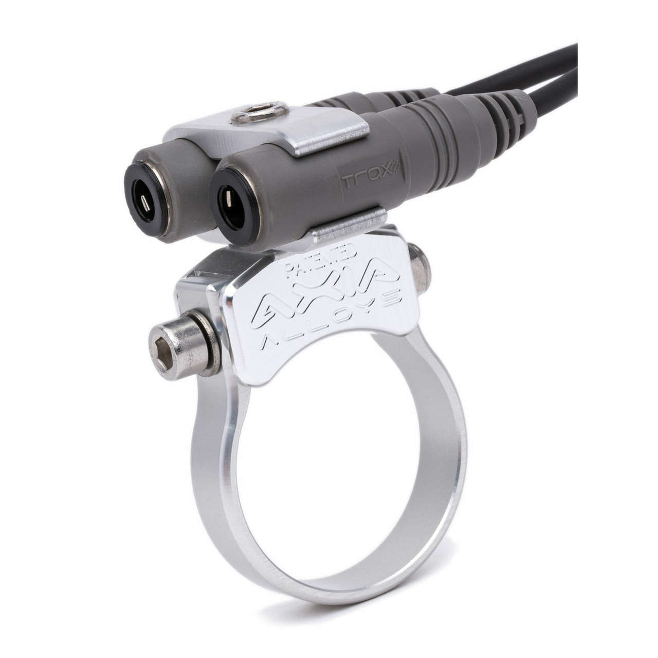 AXIA MODRJ-C Race Radio Jack Mount - Silver for Off-Road Vehicles with Standard Nexus and TRAX Plugs