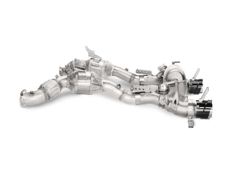 Akrapovic 16-17 Ferrari 488 GTB/488 Spyder Slip-On Line (Titanium) w/ Carbon Tips