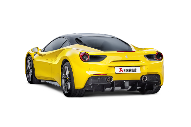 Akrapovic 16-17 Ferrari 488 GTB/488 Spyder Slip-On Line (Titanium) w/ Carbon Tips