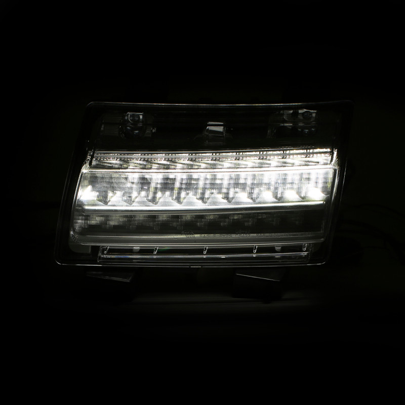 ANZO 18-19 Jeep Wrangler JL LED Chrome Clear w/ Sequential Signal