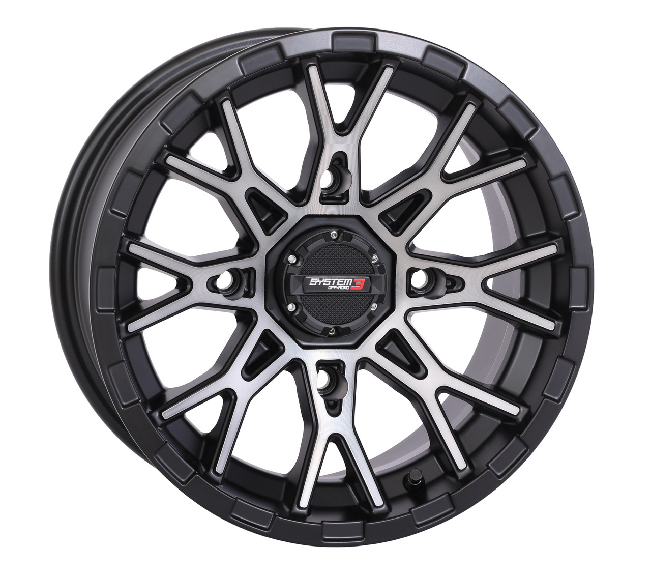 St6 Wheel 12x7 2+5 ( 47mm) 4/110 Matte Dark Tint